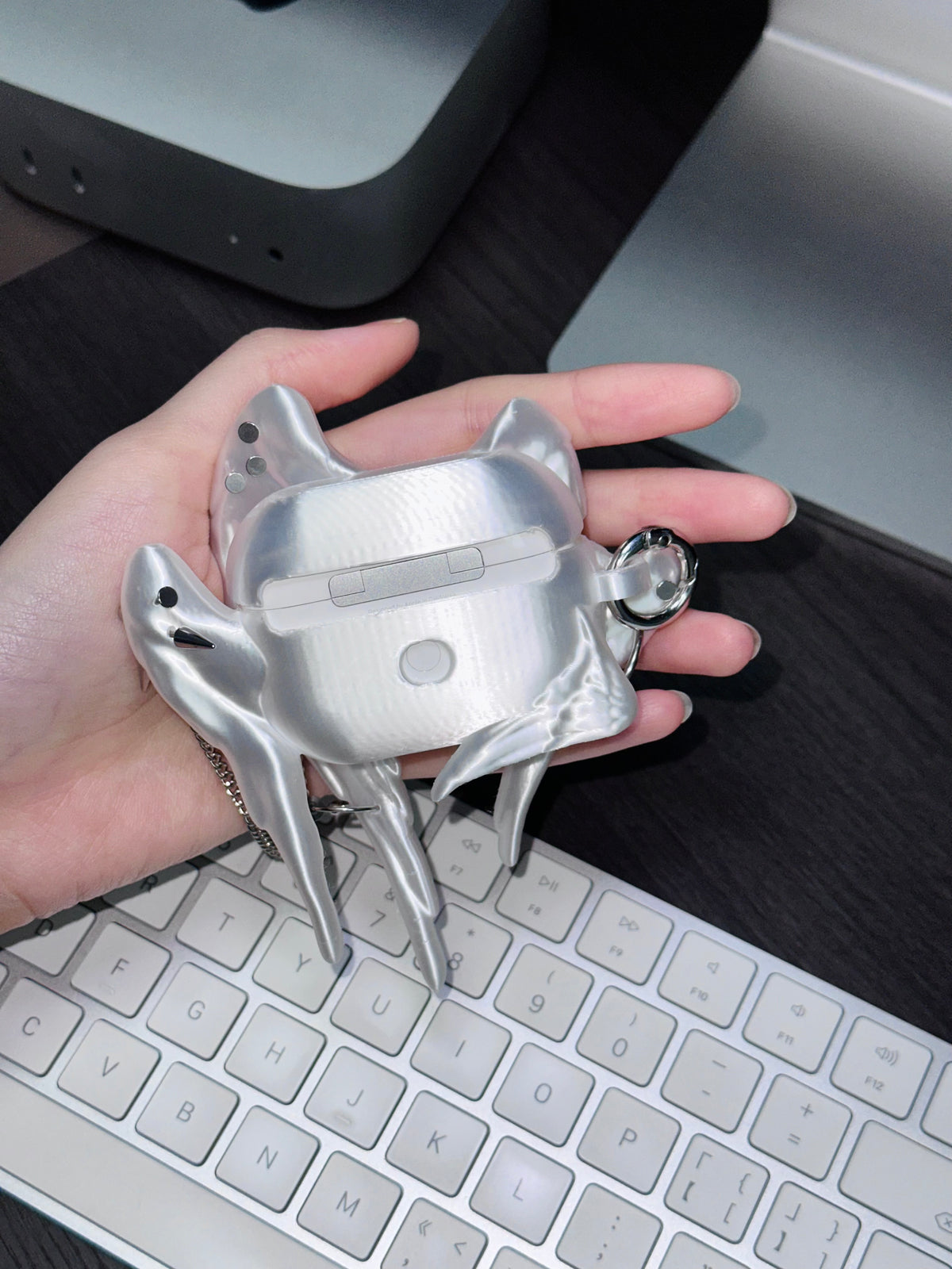 YANZHUJI | Seraph (6-Winged Angel) 3D-Printed Flexible Case for AirPods, Original Design