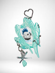 YANZHUJI | Seraph (6 Winged Angel) 3D Printed Photo Card Holder for 3/3.5 Inch Cards, Original Design, Stan Gumi, K Pop & Anime Card Sleeve with Unique 6 Wings Angel