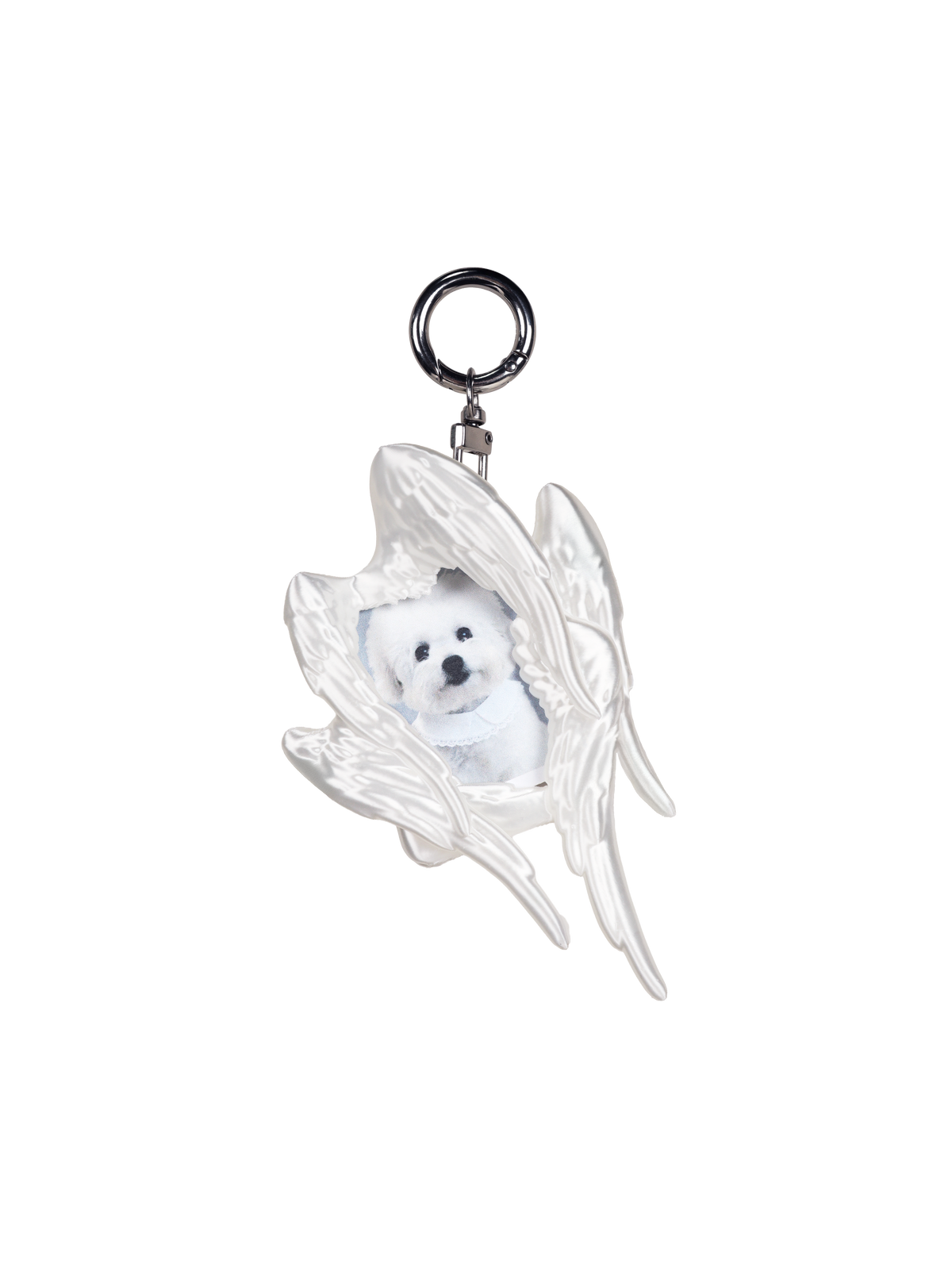 YANZHUJI | MINI Seraph (6-Winged Angel) 3D-Printed Photo Card Holder for 2-Inch Cards, Original Design, Stan Gumi, K-Pop & Anime Card Sleeve with Unique 6 Wings Angel