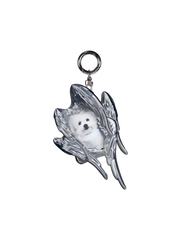 YANZHUJI | MINI Seraph (6-Winged Angel) 3D-Printed Photo Card Holder for 2-Inch Cards, Original Design, Stan Gumi, K-Pop & Anime Card Sleeve with Unique 6 Wings Angel