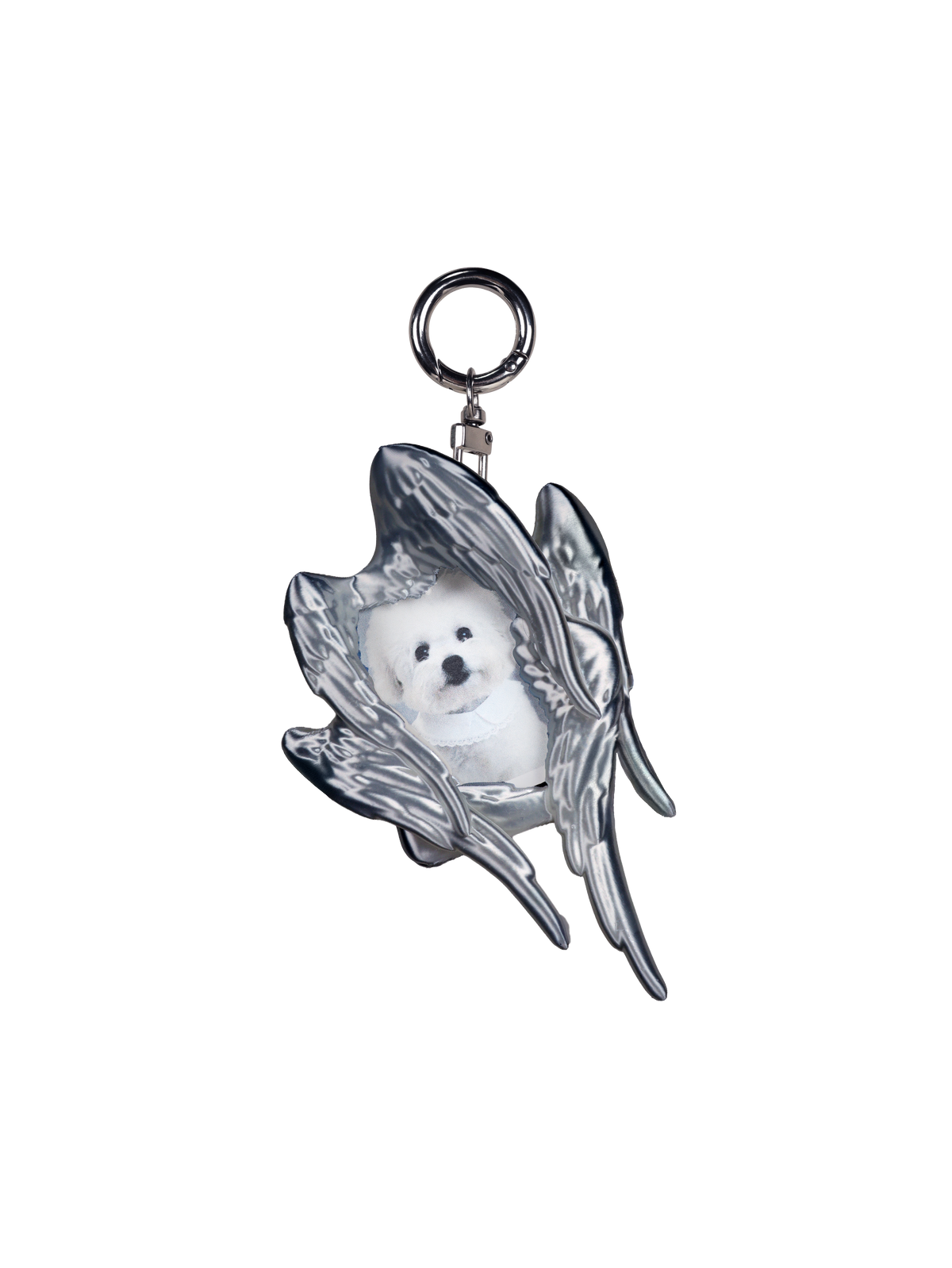 YANZHUJI | MINI Seraph (6-Winged Angel) 3D-Printed Photo Card Holder for 2-Inch Cards, Original Design, Stan Gumi, K-Pop & Anime Card Sleeve with Unique 6 Wings Angel
