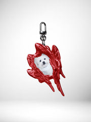 YANZHUJI | MINI Seraph (6-Winged Angel) 3D-Printed Photo Card Holder for 2-Inch Cards, Original Design, Stan Gumi, K-Pop & Anime Card Sleeve with Unique 6 Wings Angel