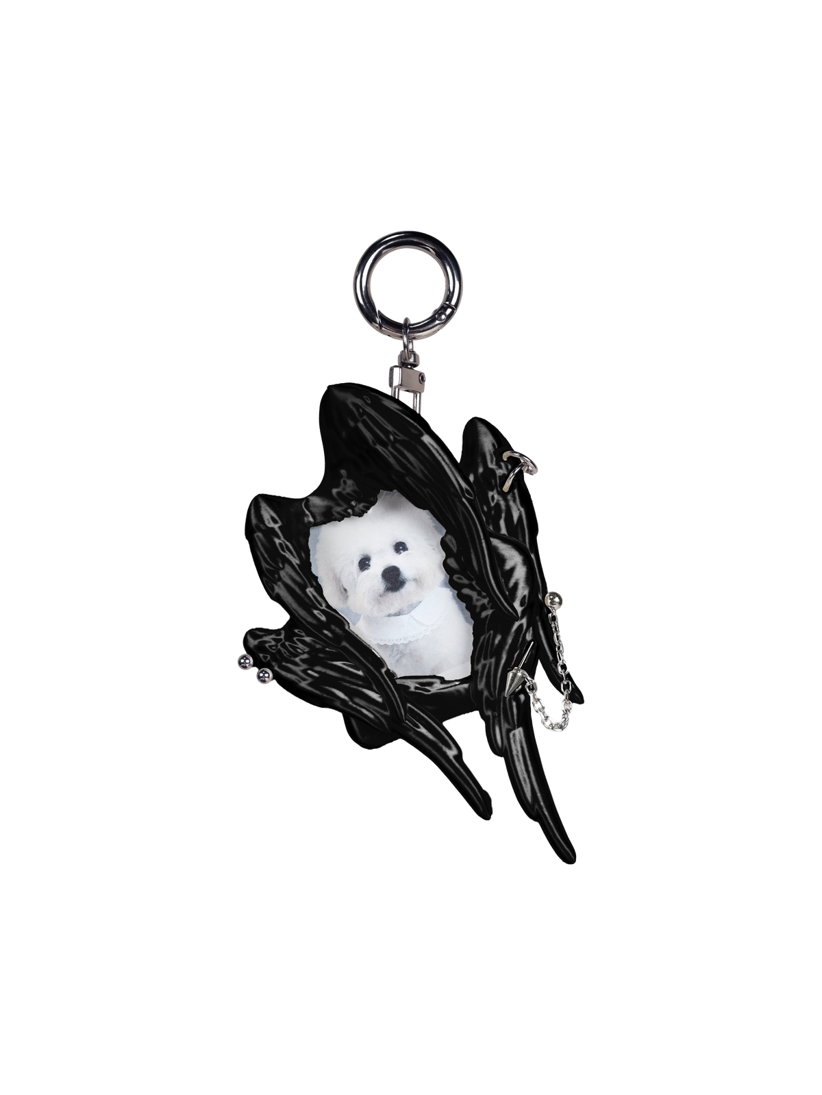 YANZHUJI | MINI Seraph (6-Winged Angel) 3D-Printed Photo Card Holder for 2-Inch Cards, Original Design, Stan Gumi, K-Pop & Anime Card Sleeve with Unique 6 Wings Angel