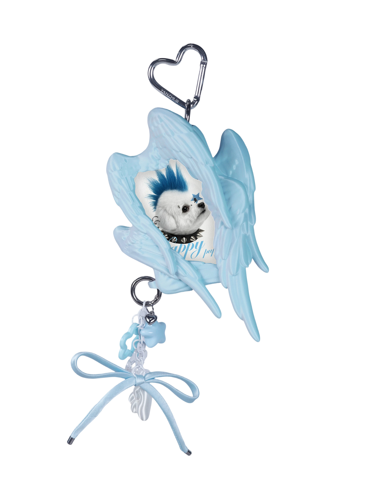 YANZHUJI | Seraph (6 Winged Angel) 3D Printed Photo Card Holder for 3/3.5 Inch Cards, Original Design, Stan Gumi, K Pop & Anime Card Sleeve with Unique 6 Wings Angel