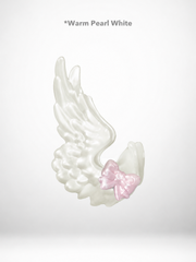 Dreamy Angel Wing Hair Claw Clip, Cute Fashionable Hair Accessory forGirls, Interchangeable Magnetic Bow,  Injection-Molded ABS