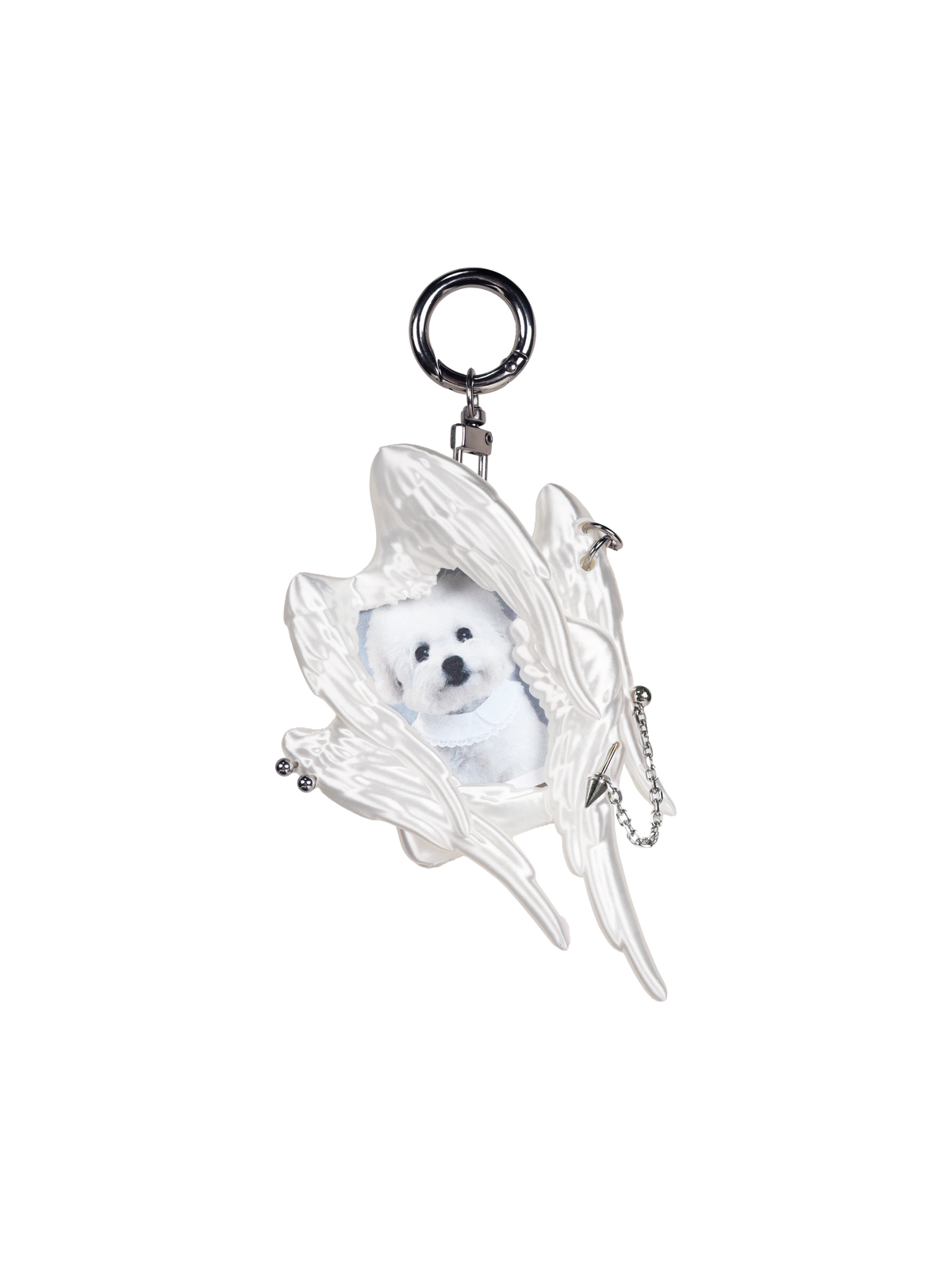 YANZHUJI | MINI Seraph (6-Winged Angel) 3D-Printed Photo Card Holder for 2-Inch Cards, Original Design, Stan Gumi, K-Pop & Anime Card Sleeve with Unique 6 Wings Angel