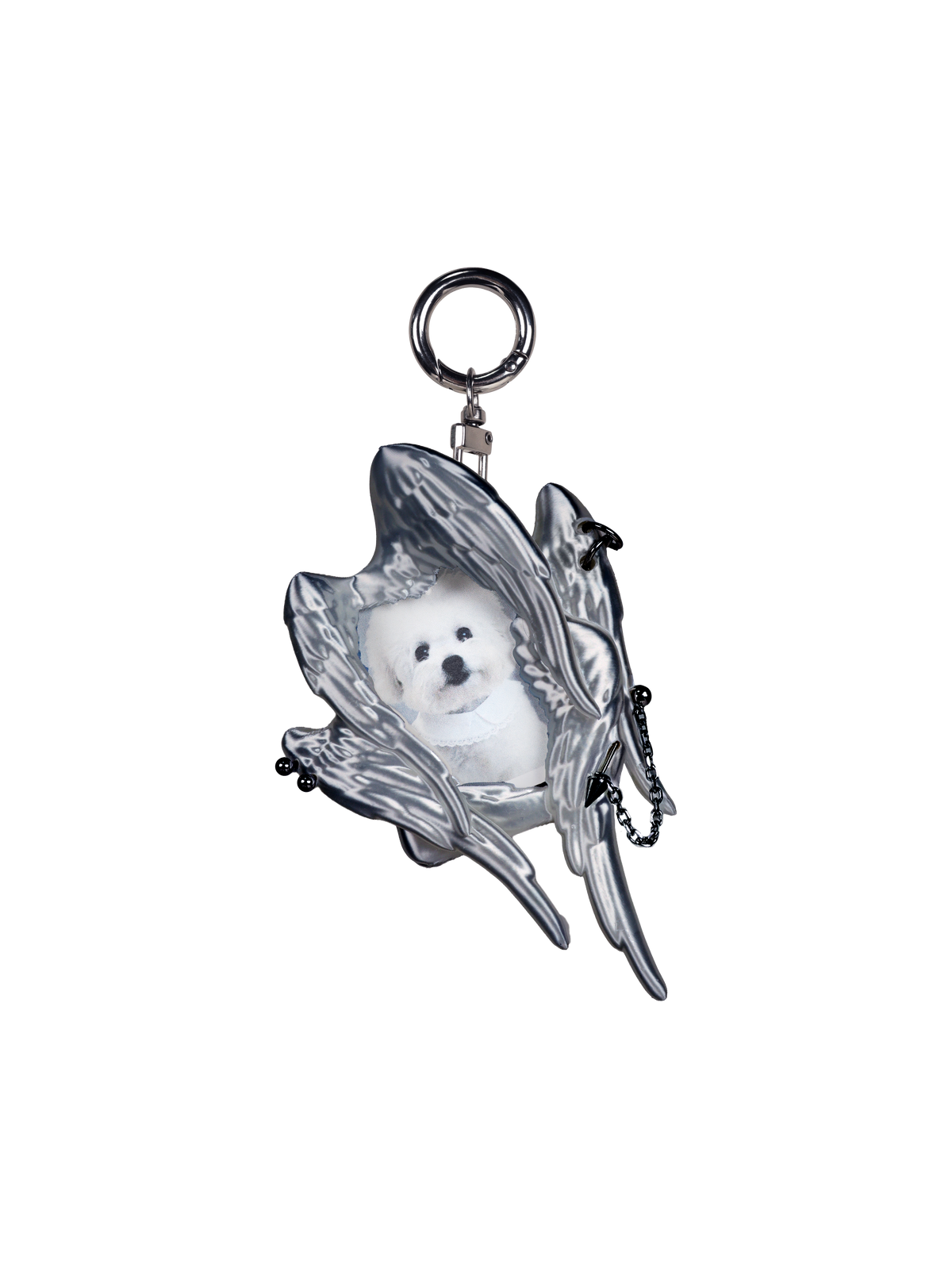 YANZHUJI | MINI Seraph (6-Winged Angel) 3D-Printed Photo Card Holder for 2-Inch Cards, Original Design, Stan Gumi, K-Pop & Anime Card Sleeve with Unique 6 Wings Angel